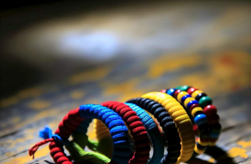 Couleurs bracelet tibétain: significations culturelles et spirituelles essentielles
