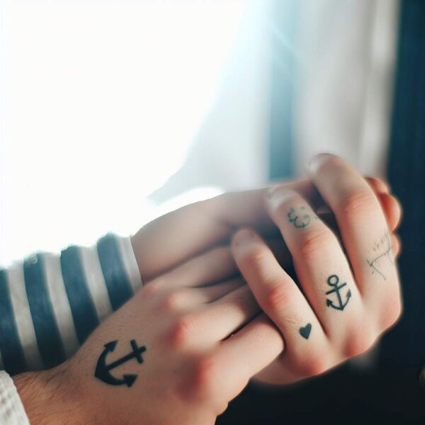 Tatouage couple minimaliste: idées de designs symboliques et esthétiques